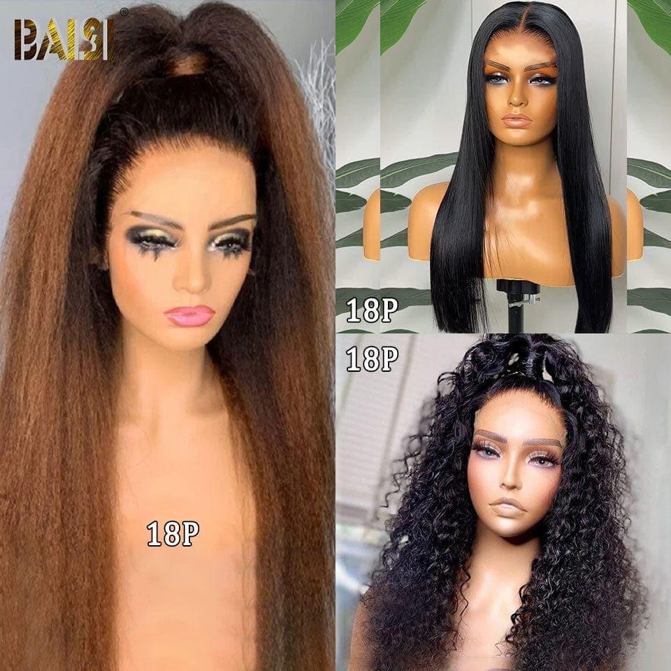 BAISI 13X4 lace frontal deep wave 20 pouces 100€ ou 3 Perruques sans colle prête à porter 448€ PRIX en promo en 100% vrais cheveux humains