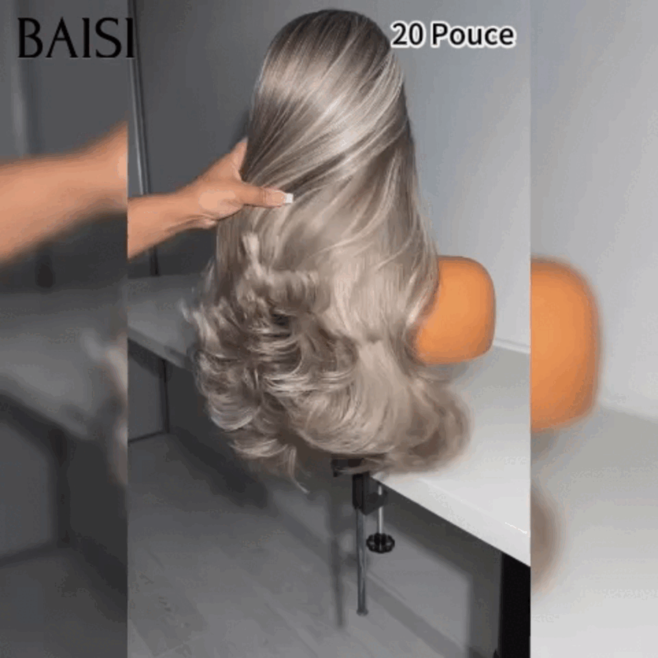 BAISI gerade Perücke in heller Farbe 4T 70# 100 % MENSCHLICHES HAAR