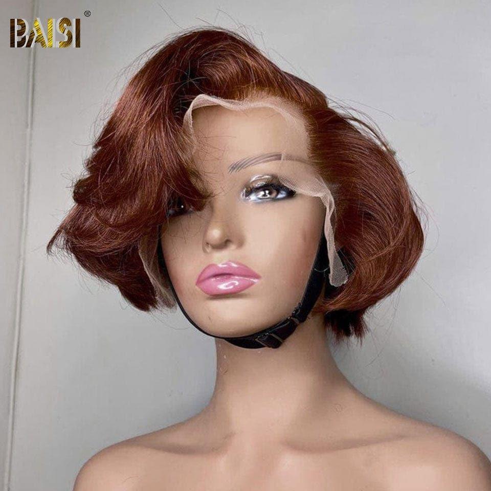 BAISI T Part Lace Custom Wig With Side Part or 2X6 Smooth Lace 10 Inch Luxury Bob 98€
