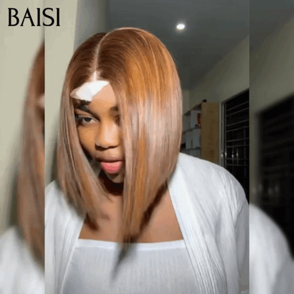 Baisi luxo em linha reta bob 2x6 peruca de renda 100% cabelo vietnamita na cor #4/cinza sdd osso reto em 100% cabelo humano real