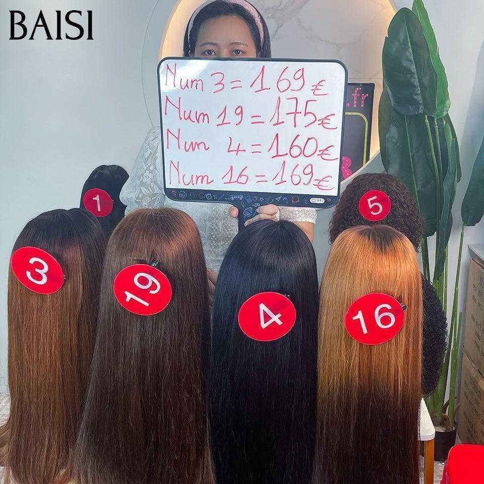 BAISI Parrucche 4 Parrucche da rivendere €599 4 colori diversi in capelli veri al 100% CODICE: VIP100