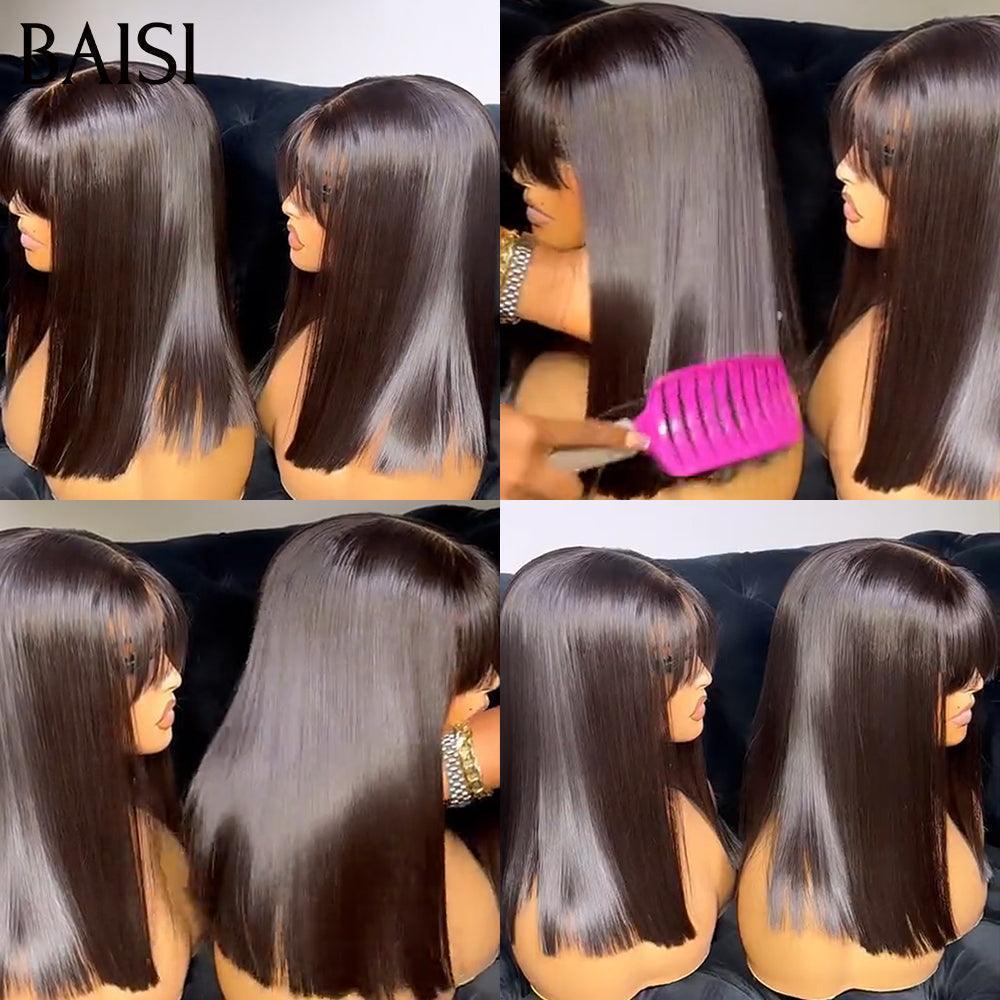 BAISI Grande Promo 100% VIETNAM HAIR BOB LISSE AVEC FRANGE 10 Pouces 89€ SDD BONE STRAIGHT En 100% Cheveux Humains