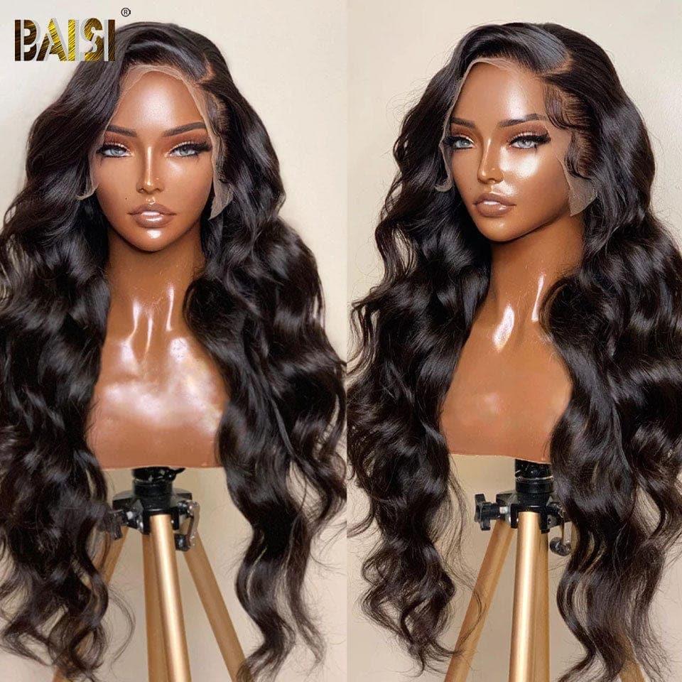 BAISI 3 Coiffures 158€ 2X6 lace 8 Pouces et 13x4 pixie 1BT4/350# et sans colle finger wave ou 4 Perruques en France pour revendre 440€ VIP400 en 100% vrais cheveux humains Réduction avec code promo