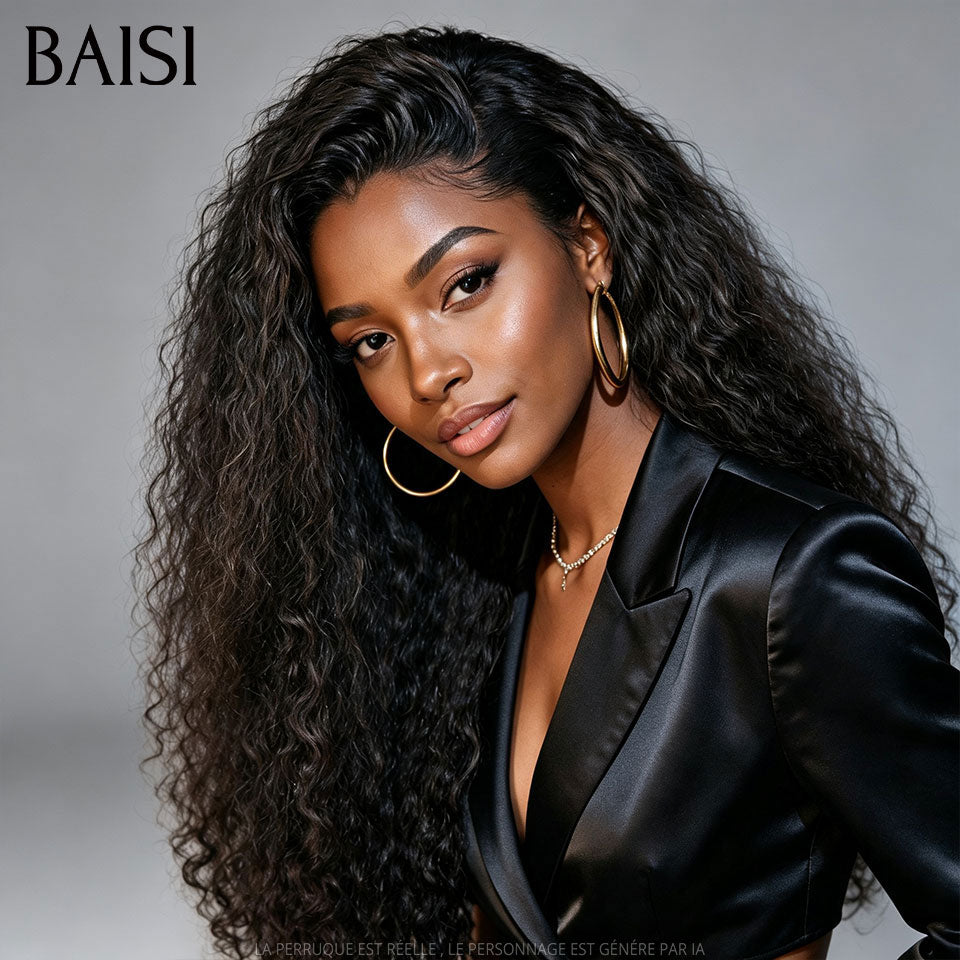 BAISI Compre 1 +1 Grátis = 169€ Peruca 4x4 lisa Bob 1BT30# 10 polegadas e 13x4 frontal onda encaracolada 22 polegadas ou peruca combinada 3 perucas a bom preço