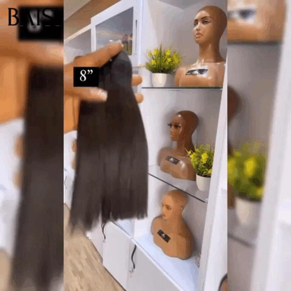 BAISI 15A Grade 3 Balls of Virgin Hair Weaves 100% Vietename Hair Double Drawn Fumi Hair hook straight Smooth