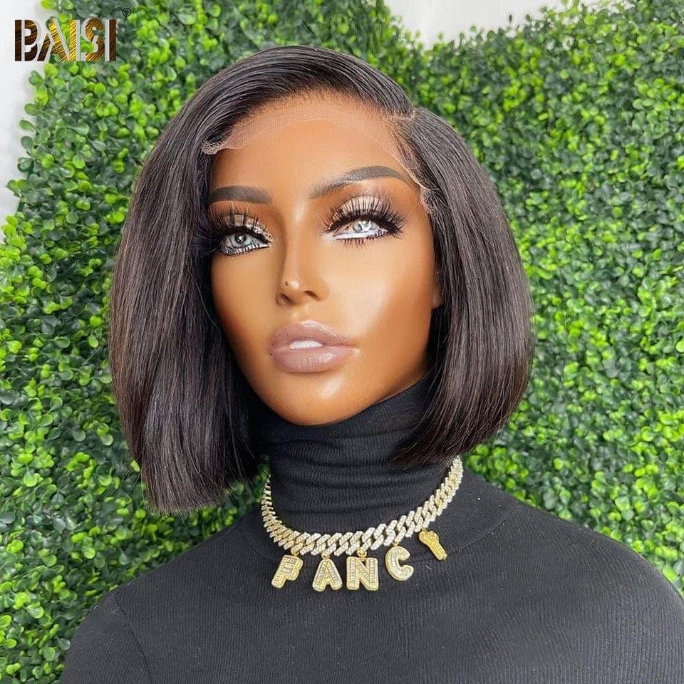 BAISI Achetez 1 + 1 Gratuite = 119€ sans lace pixie Lisse et water wave ou 6 Perruques + 2 Gratuits = 500€ en 100% vrais cheveux humains (pas besoin de code)