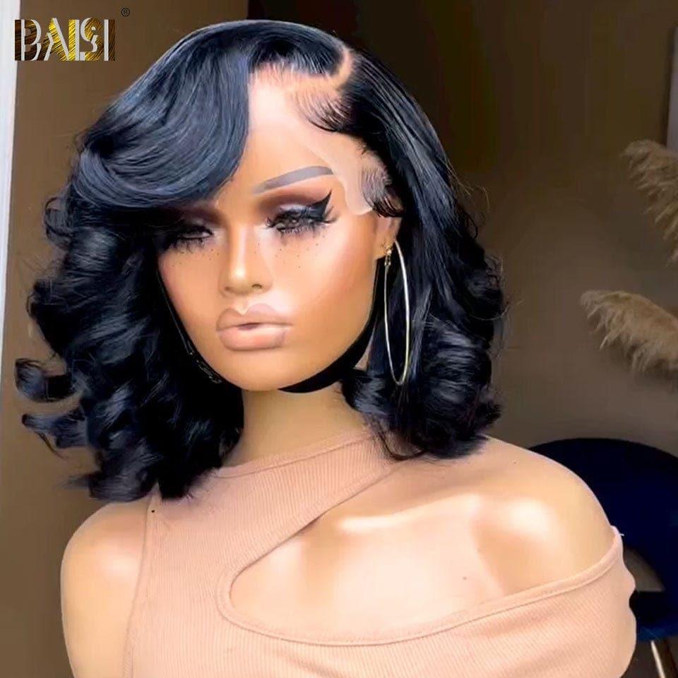 BAISI 4X4 Closure Natural Body Wave Wig 200% Density 18 inches 95€ in 100% Human Hair
