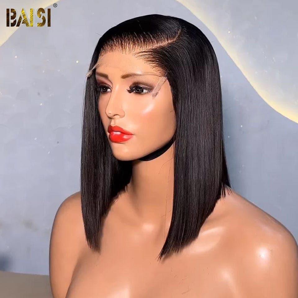 BAISI HAIR FR 4X4 lace closure 8 pouces lisse bob 69€ ou 4 Perruques au Prix D'usine Trop Abordable 200€ Code: FR20