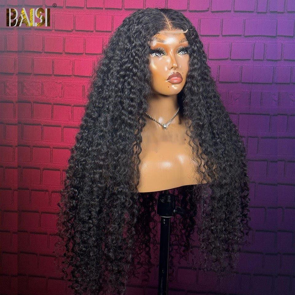 BAISI Achetez 2 perruques minimum au prix d'usine fournisseur 4X4 closure perruque trop longue deep wave en 100% cheveux humains