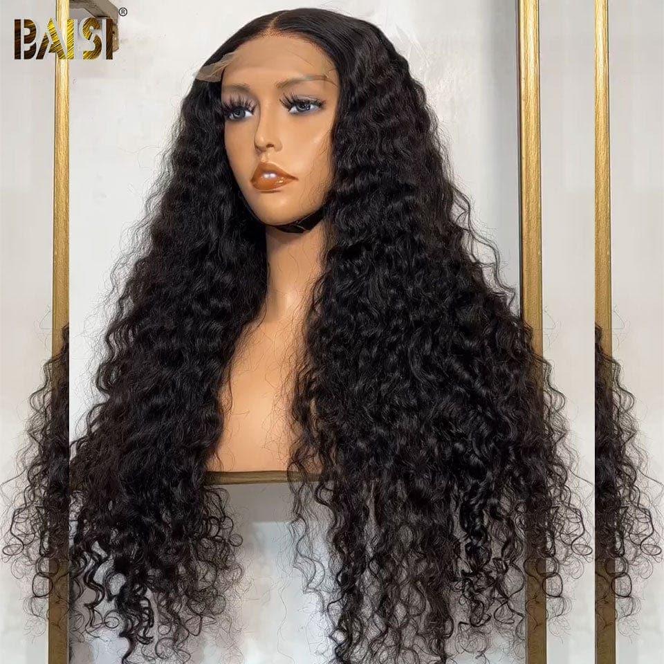 BAISI 4x4 Closure Perruque Curly Bouclée Frisée en 100% Cheveux Humains