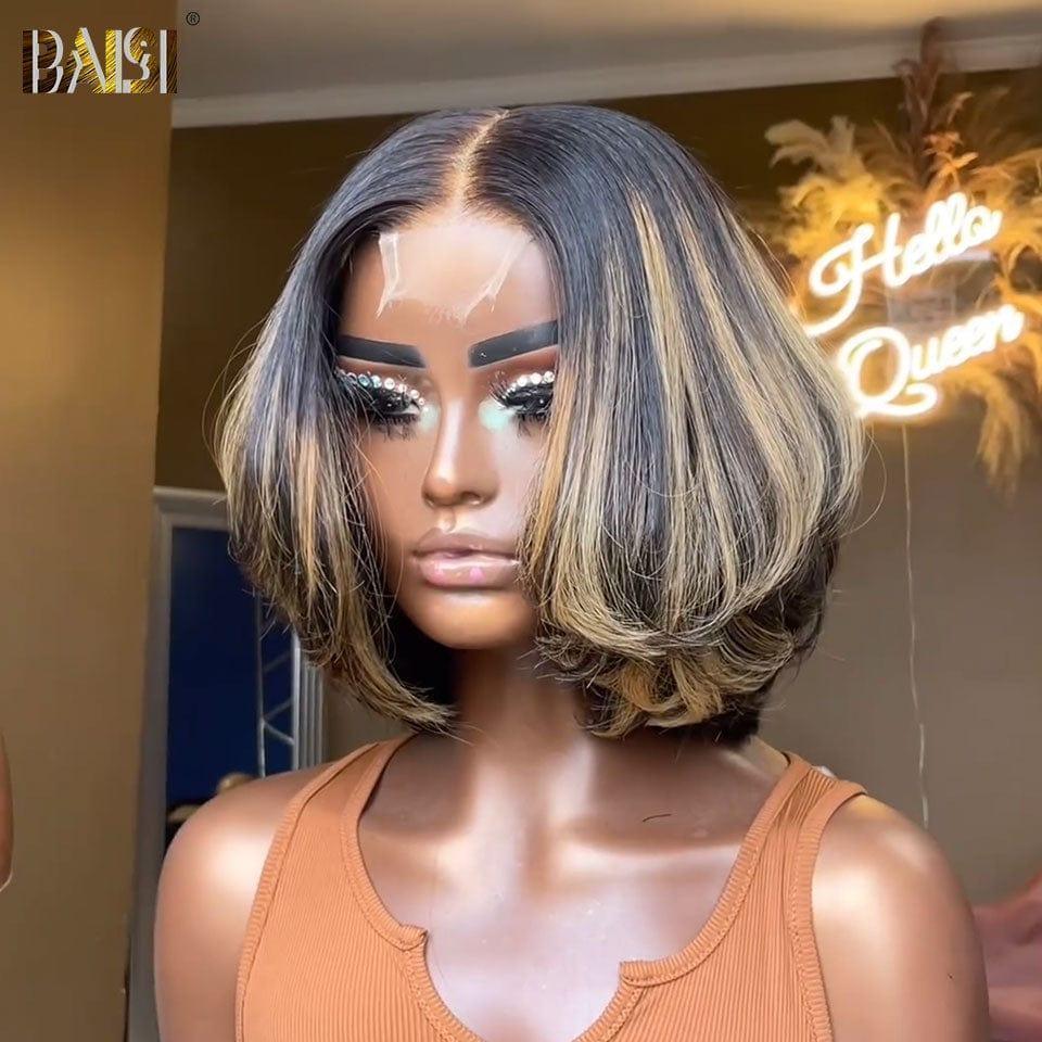 BAISI 1 Perruque + 1 Peigne Electrique gratuite = 99€ ou Promo Cadeaux Coupe Courte 12 pouces+ Fer mini gratuite + bonnet gratuite VIP100