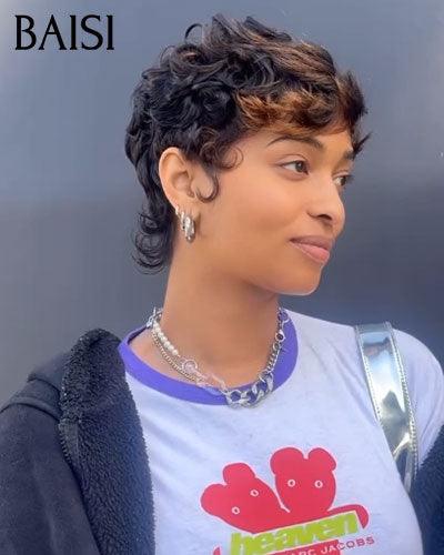 BAISI Big Promo máquina de corte pequeno feita em cabelo 100% humano #026 FR38