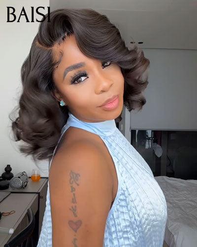 BAISI Offre Flash 70€ Perruque Bouclée Egg Wave NOIR ou Bouncy curl 86€en 100% Cheveux Humains