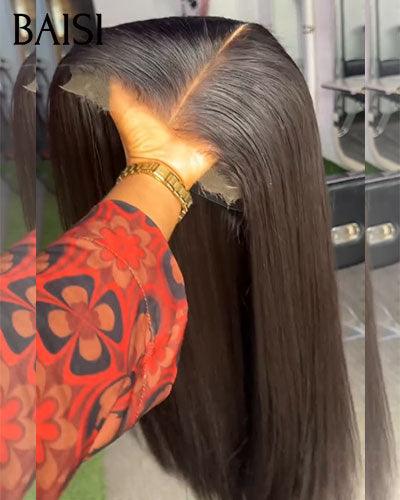 BAISI BLACK FRIDAY PROMO 4x4 Closure Human Hair Wig For Black Women