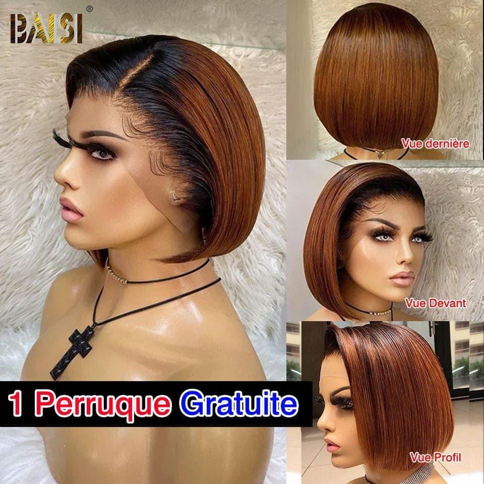 BAISI Offre de 1 perruque réellement gratuite 6 pouces( Achetez 1 + 1 Gratuite ) Cadeaux de Noël surprise pour votre commande aujourd'hui uniquement demain cadeaux limités ( En vente avec une perruque au moins pour la livraison ) GIFT