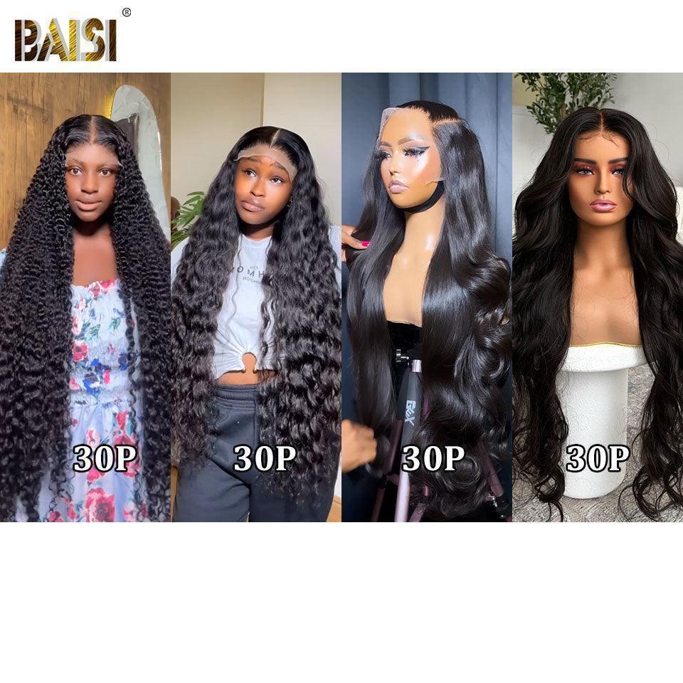 BAISI Vente Flash 13x4 Lace Frontal 30 pouce 4 perruques en 100% vrais cheveux humains 880 euro CODE: VIP100
