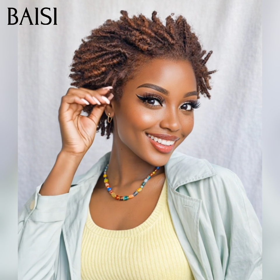 13x4 lace frontal Perruque Pixie pour l'été 68€ Moitié prix produit en couleur Mixte Marron en 100% Cheveux Humains