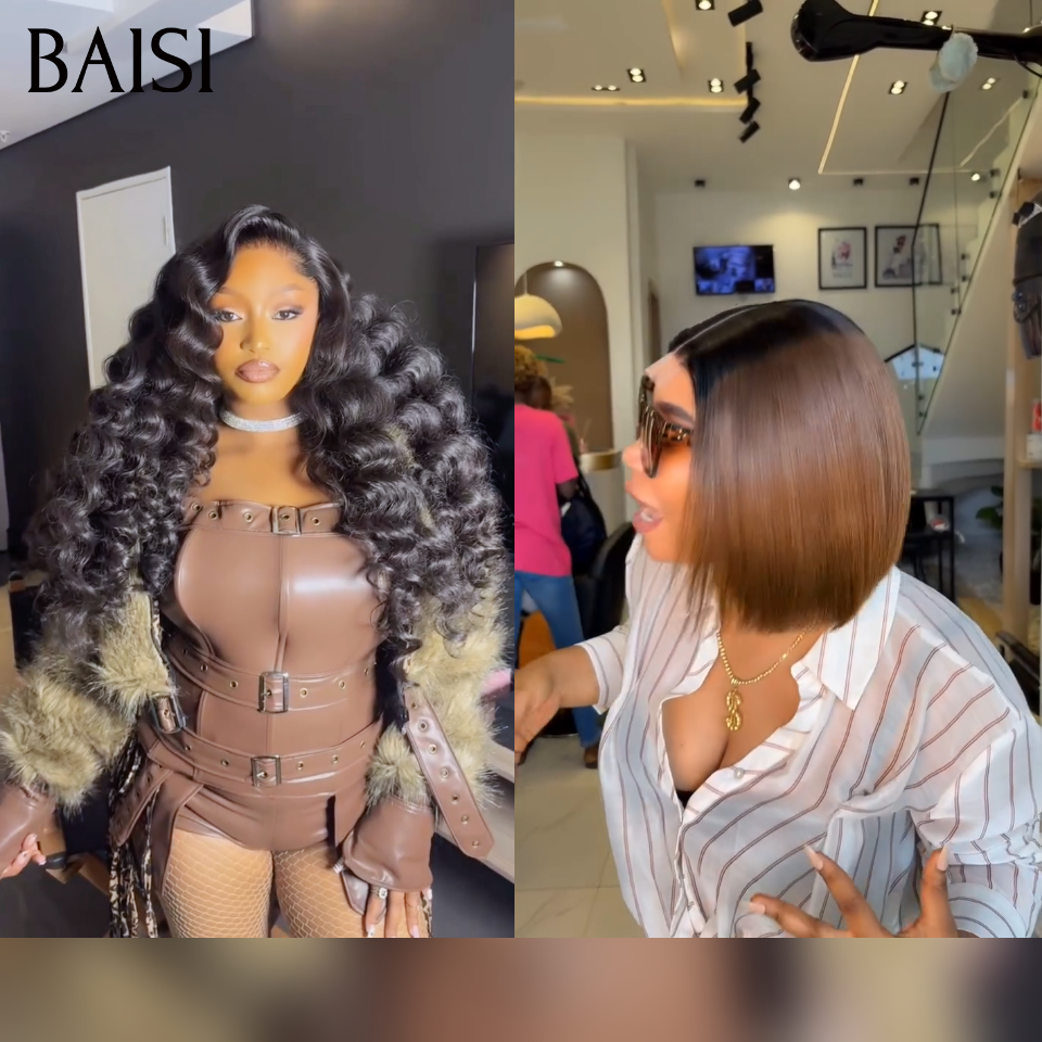 BAISI 8 parrucche Bob a metà prezzo 259€ in Francia in 100% capelli umani
