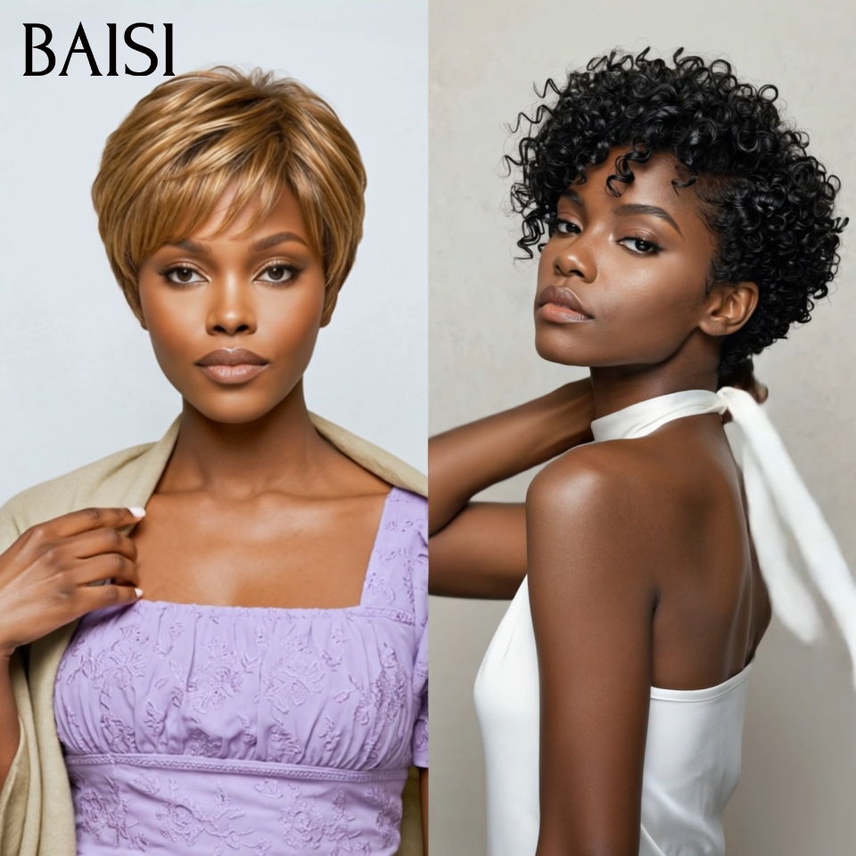BAISI Packs de 2 Perucas 85€ em 100% cabelo humano verdadeiro