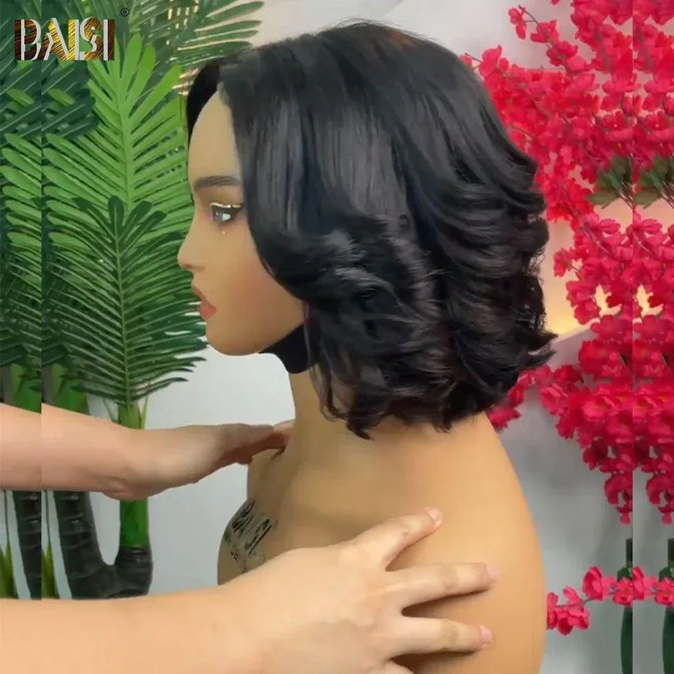 BAISI 5X5 Perucas encaracoladas saltitantes de luxo € 112 Feito com cabelo duplo desenhado CÓDIGO B: FR20