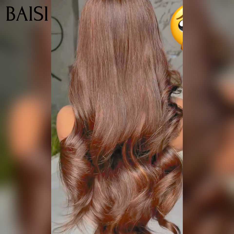 Nouveau produit Moitié prix 13x4 lace frontal Perruque Body wave avec Frange PROMO en couleur Marron 1BT4# en 100% Cheveux Humains