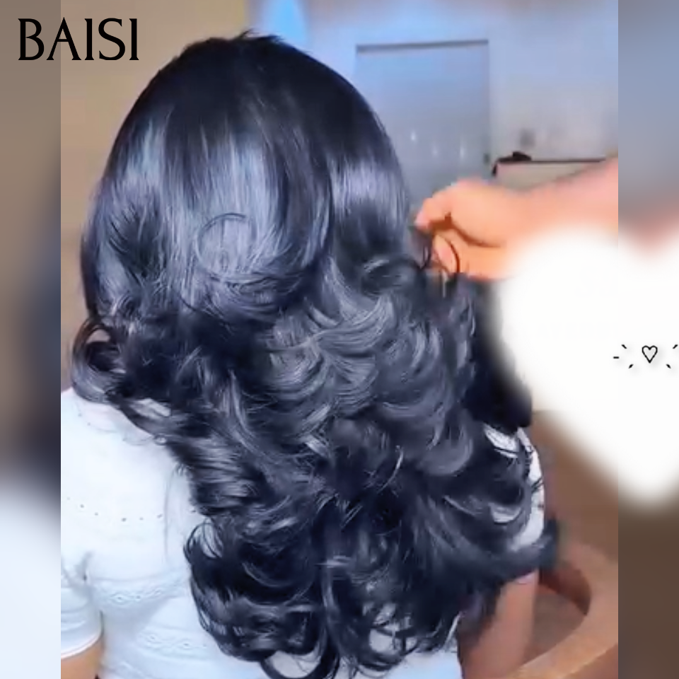 Promotion 13X4 HD lace frontal Perruque pour revendre Body wave en NOIR 100% Raw Hair en 100% vrais cheveux humains for black woman