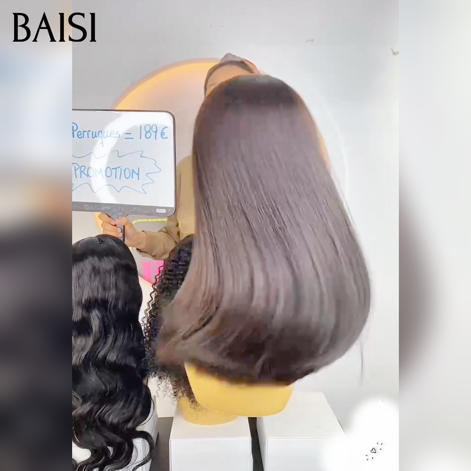Vente flash 3 perruques 189€ 13x4 lace frontale body wave 20 pouces et 4x4 lace lisse 10 pouces et 4x4 lace curly wave 18 pouces en 100% Cheveux Humains for black women
