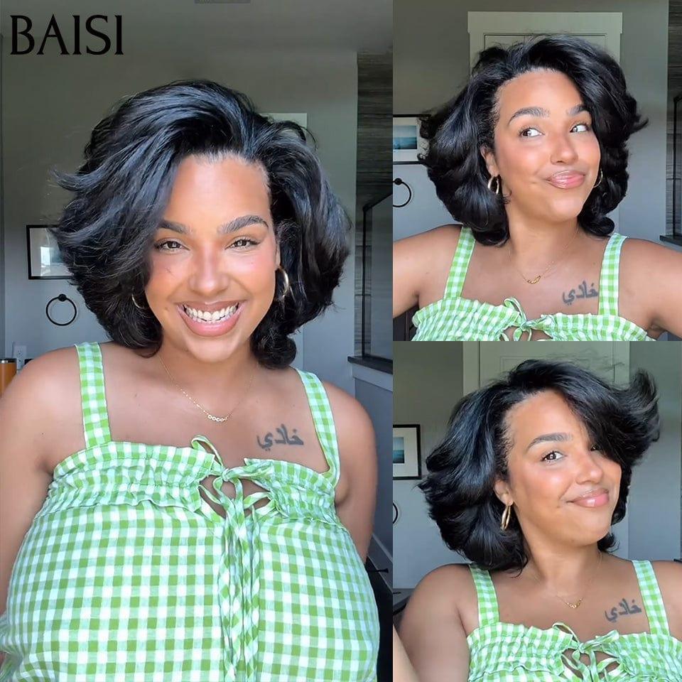 Baisi 13x4 peruca frontal onda corporal 12-16 polegadas na cor preta vietnam cabelo 300% densidade mais de 20 anos de uso vip100