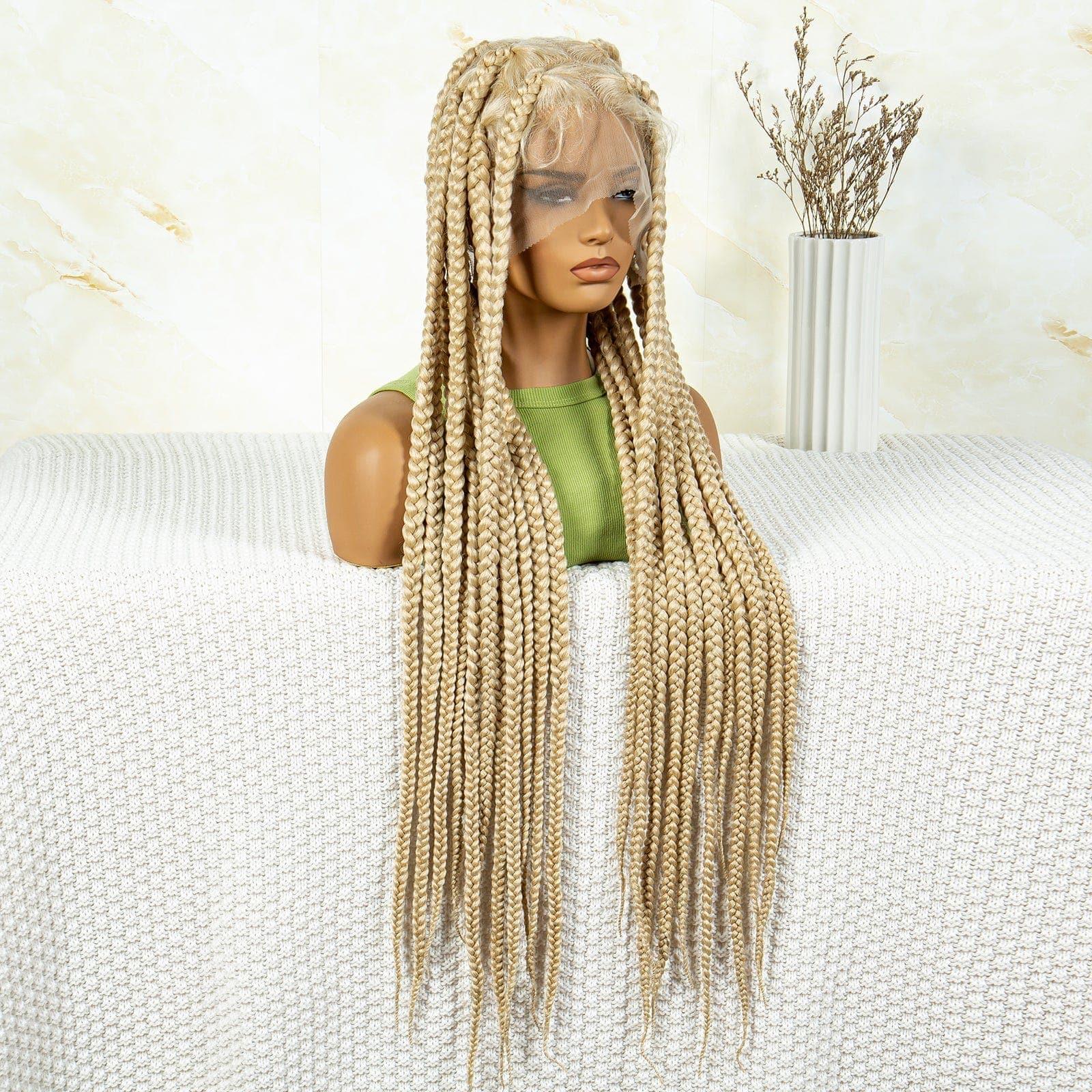 BAISI Trança grande de renda completa, cabelo sintético de muitas cores diferentes