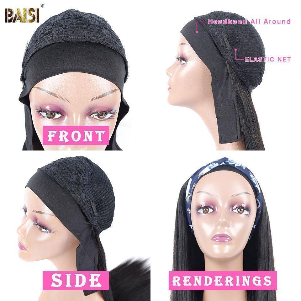 BAISI Lot De 3 Perruques 79€ prix Abordable sans colle sans lace facile à porter cheveux Synthetique