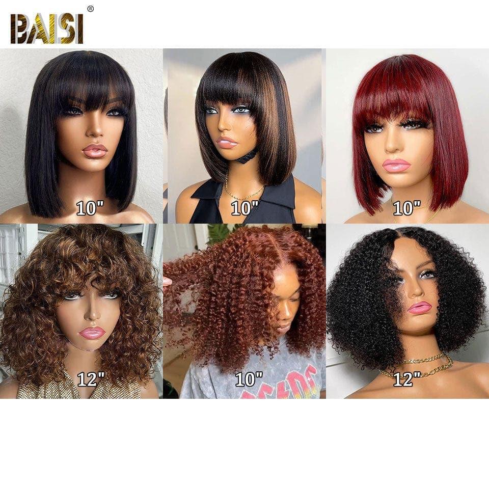 BAISI vente flash 6 perruques en 100% vrais cheveux humains 450 euro code: VIP100