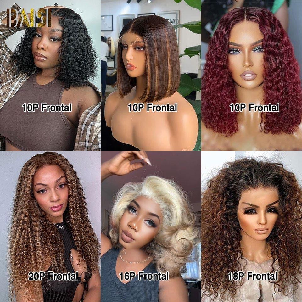 BAISI 6 Perruques sans colle prête à porter 670€ PRIX en promo en 100% vrais cheveux humains, Code: FR20