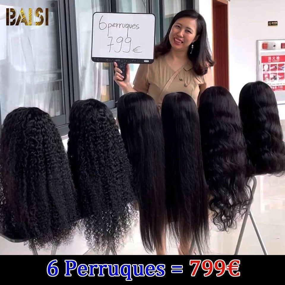 BAISI Perruques 6 Perruques 4X4 pour revendre 799€ en 100% vrais cheveux humains