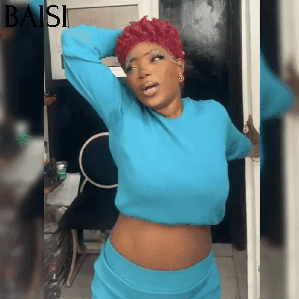 BAISI Perruque Pixie Afro Curl 13x4 lace frontal bouclé partout Couleur Bordeaux 99j en 100% cheveux humains F-905