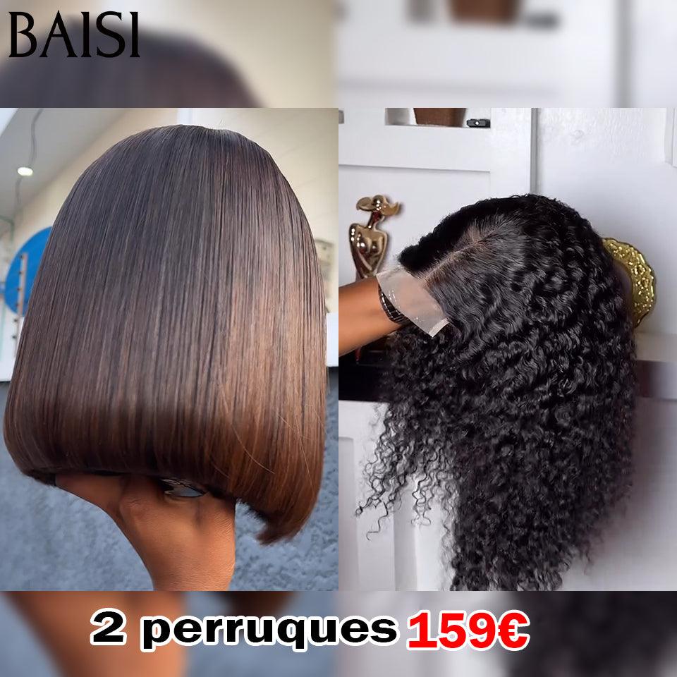 BAISI 3 Perruques Frontale = 250€ 13X4 frontal 20 Pouces ou vente flash 2 perruques en 100% vrais cheveux humains 159€