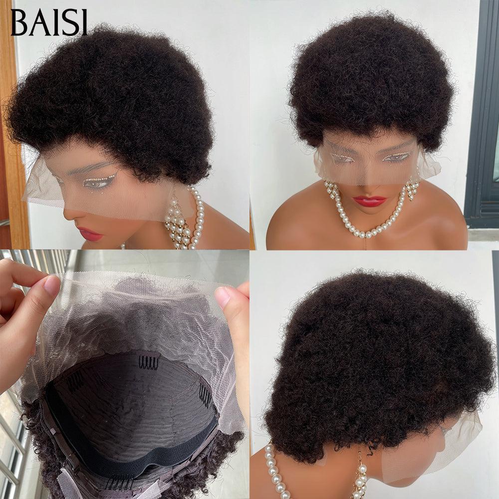 BAISI Flash Sale T-Teil Lace Custom Perücke mit Seitenteil in natürlicher Farbe C