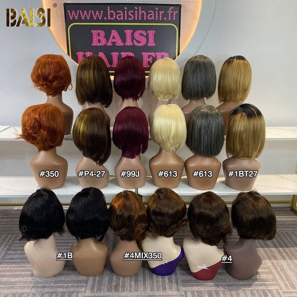 BAISI SOLDES 4X4 lace water wave 14 Pouces 139€ ou 13x4 Lace Frontal Pixie en couleur en 100% Cheveux Humains