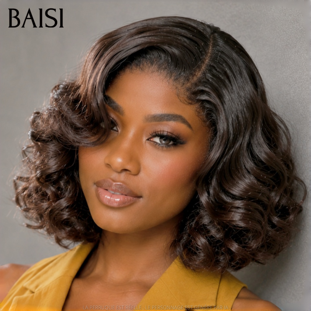 BAISI 2X6 lace 2 Perruques Lisse 8Pouces 79€ et Egg Wave 12Pouces 89€ 100% Vietnam Hair Excellente Qualité Déja en France en 100% Cheveux Humains