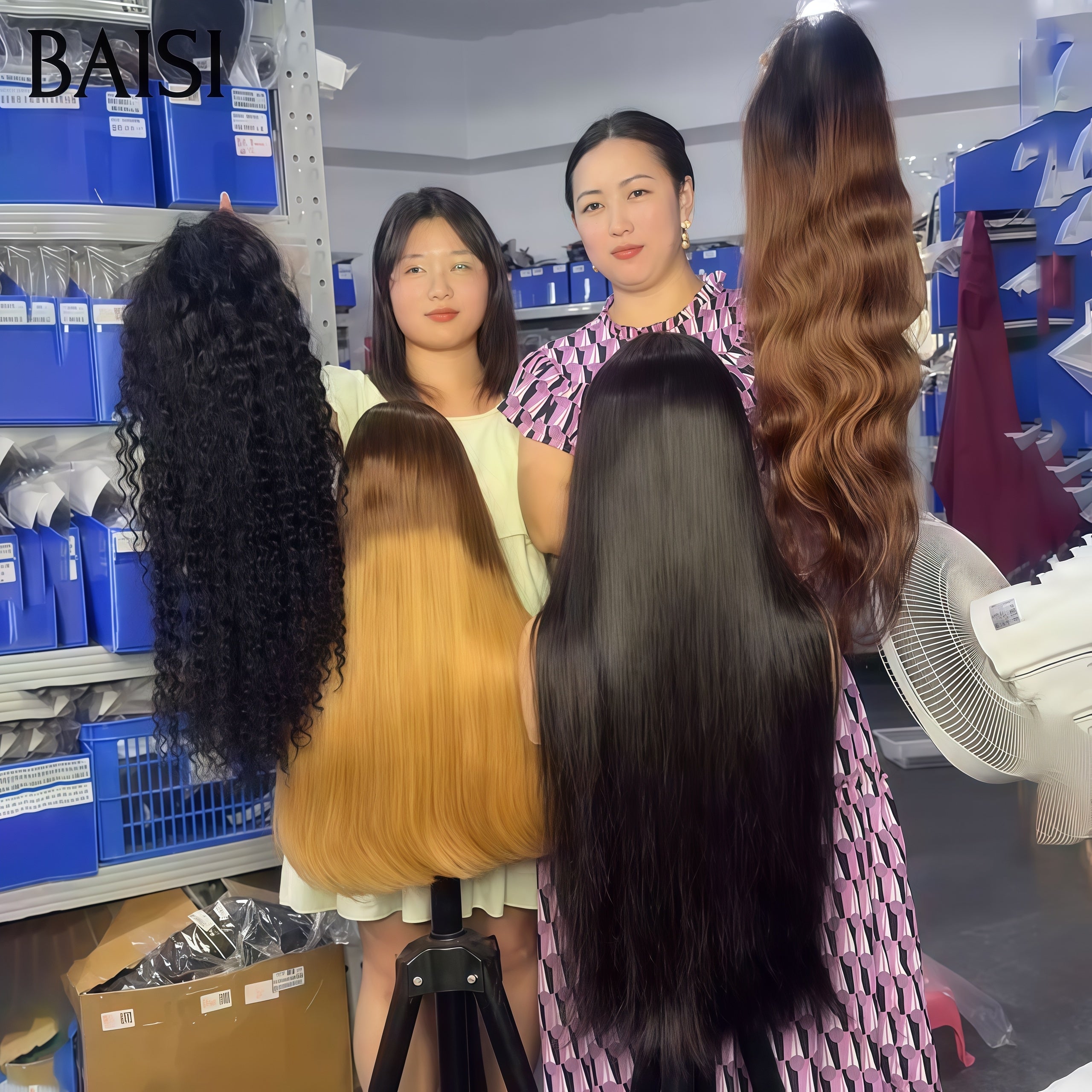 BAISI 4 perruques Offre spéciale 350€ 4 couleurs 13x4 lace frontal deep wave 24 pouces et 13x4 lace frontal 4T30# lisse 14 pouces et 4*4 lace closure Lisse 24 Pouces et 13x4 lace frontal egg wave 14 Pouces en 100% vrais cheveux humains