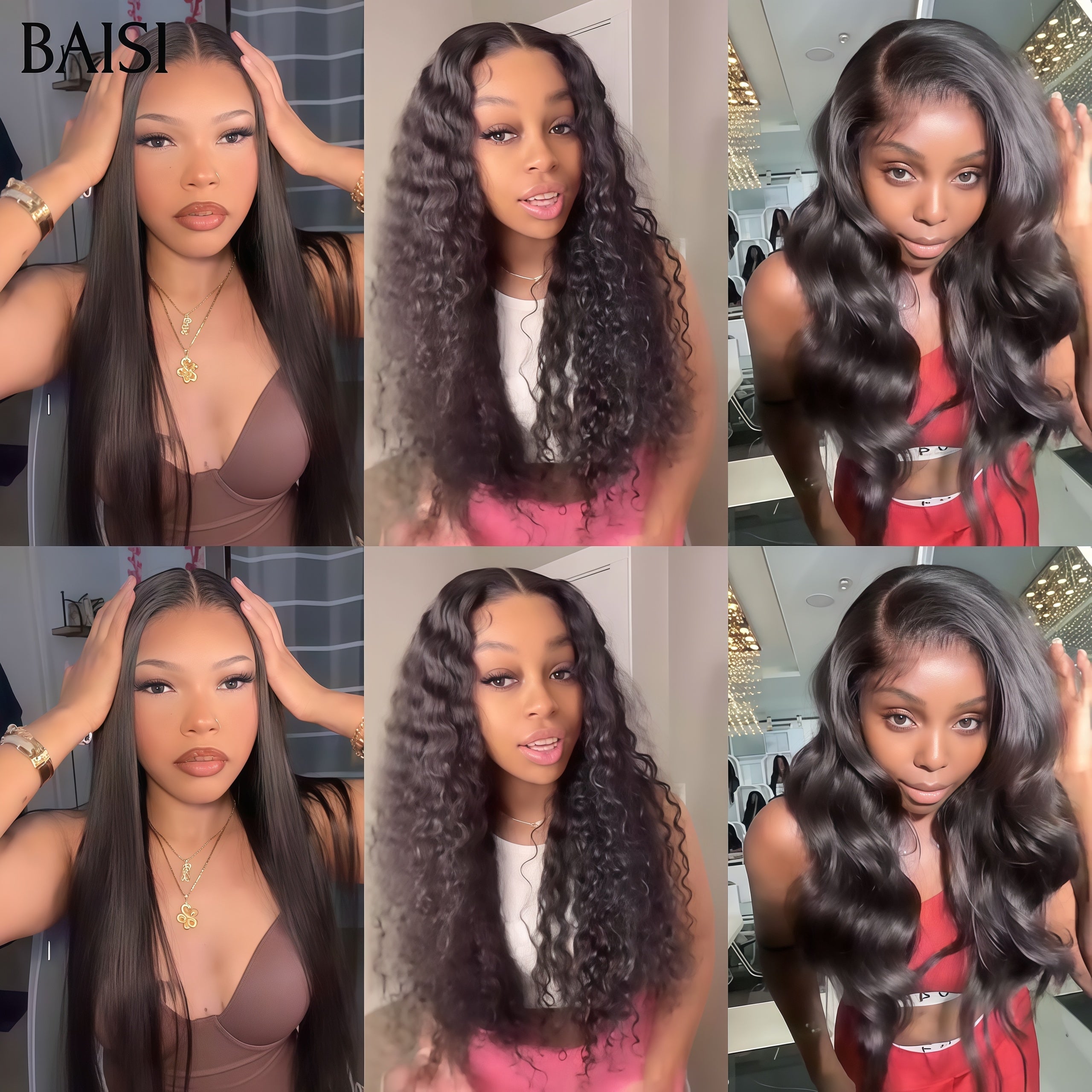 BAISI 3 Perruques Frontale = 250€ 13X4 frontal 20 Pouces ou vente flash 2 perruques en 100% vrais cheveux humains 159€