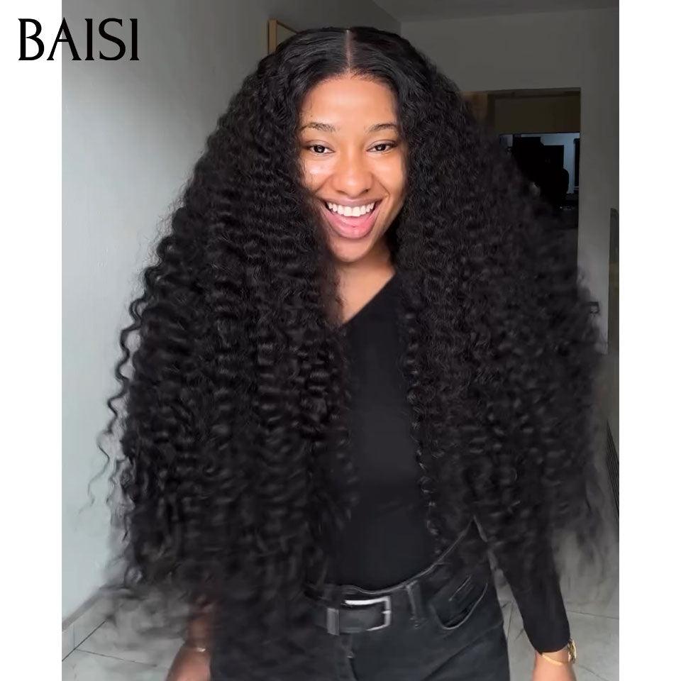 BAISI 6 Perruques 666€ 13X4 Body wave et curly wave et lisse en 100% Cheveux Humains BS65