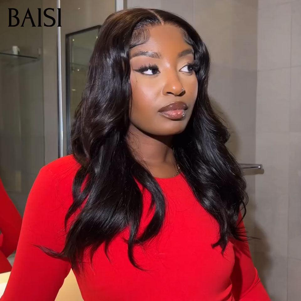 BAISI 6 Perruques 666€ 13X4 Body wave et curly wave et lisse en 100% Cheveux Humains BS65
