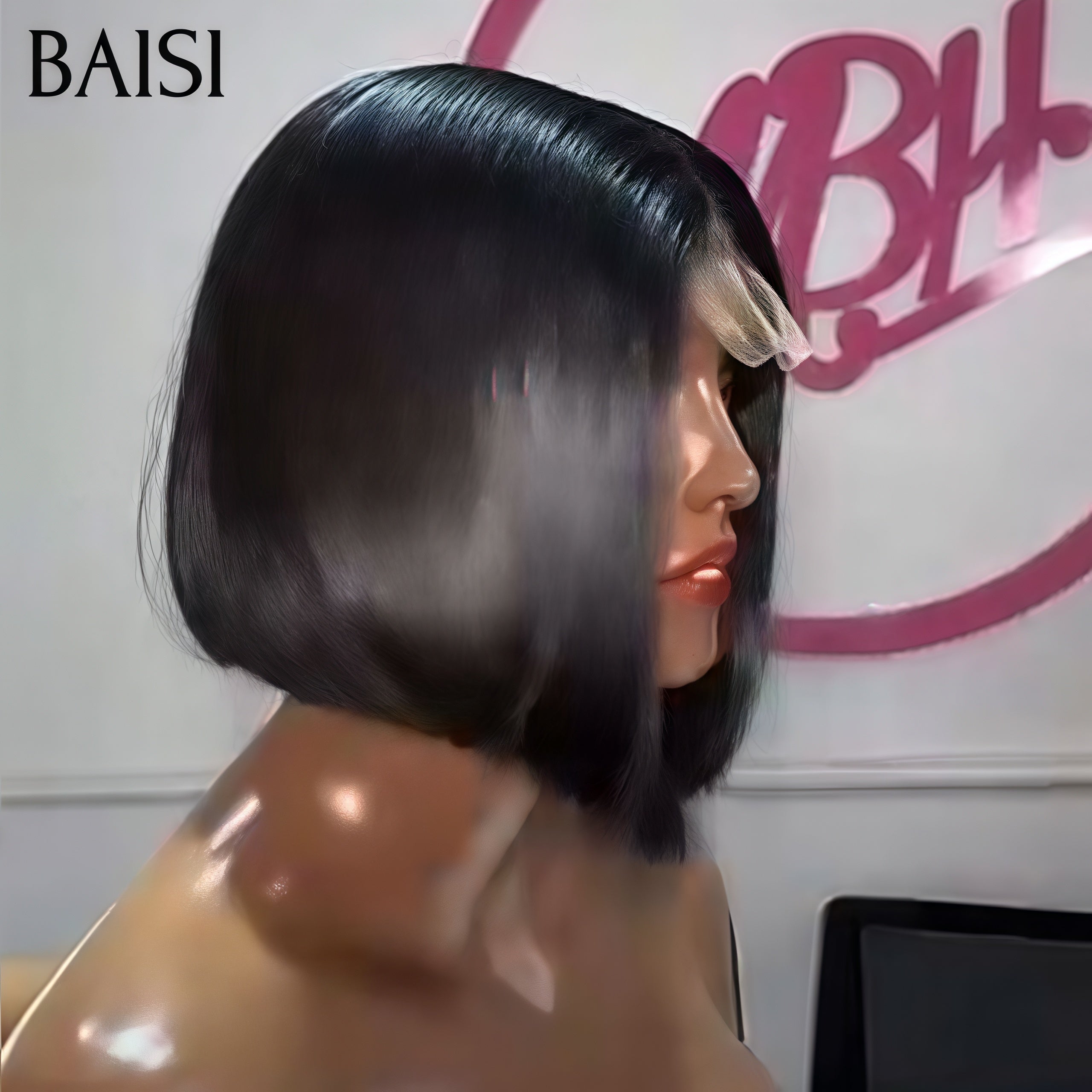 BAISI 1 Perruque 2x6 Lisse 8 pouce 69€ 100% Vietnam Hair 2 Perruques 125€ en 100% vrais cheveux humains BS120