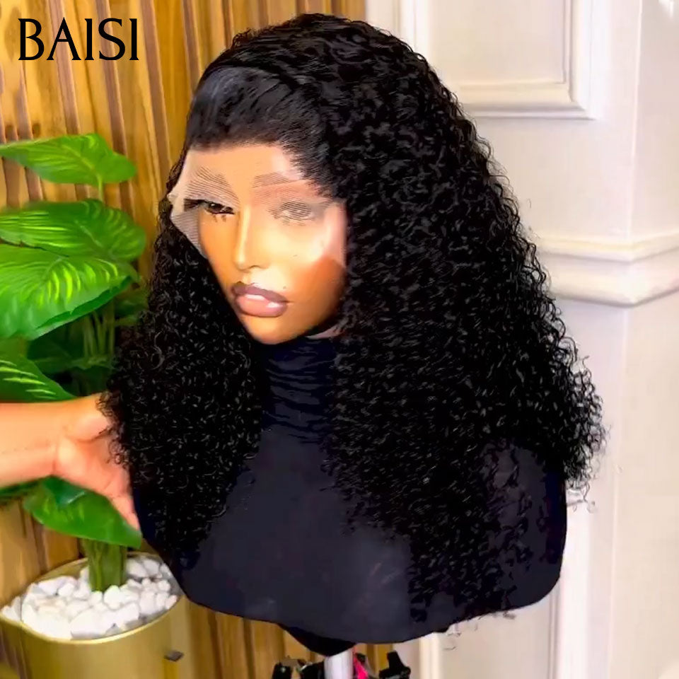 BAISI BLACK FRIDAY 18 POUCE 89€ Lace frontale Perruque Curl wave en 100% Vrais Cheveux Humains