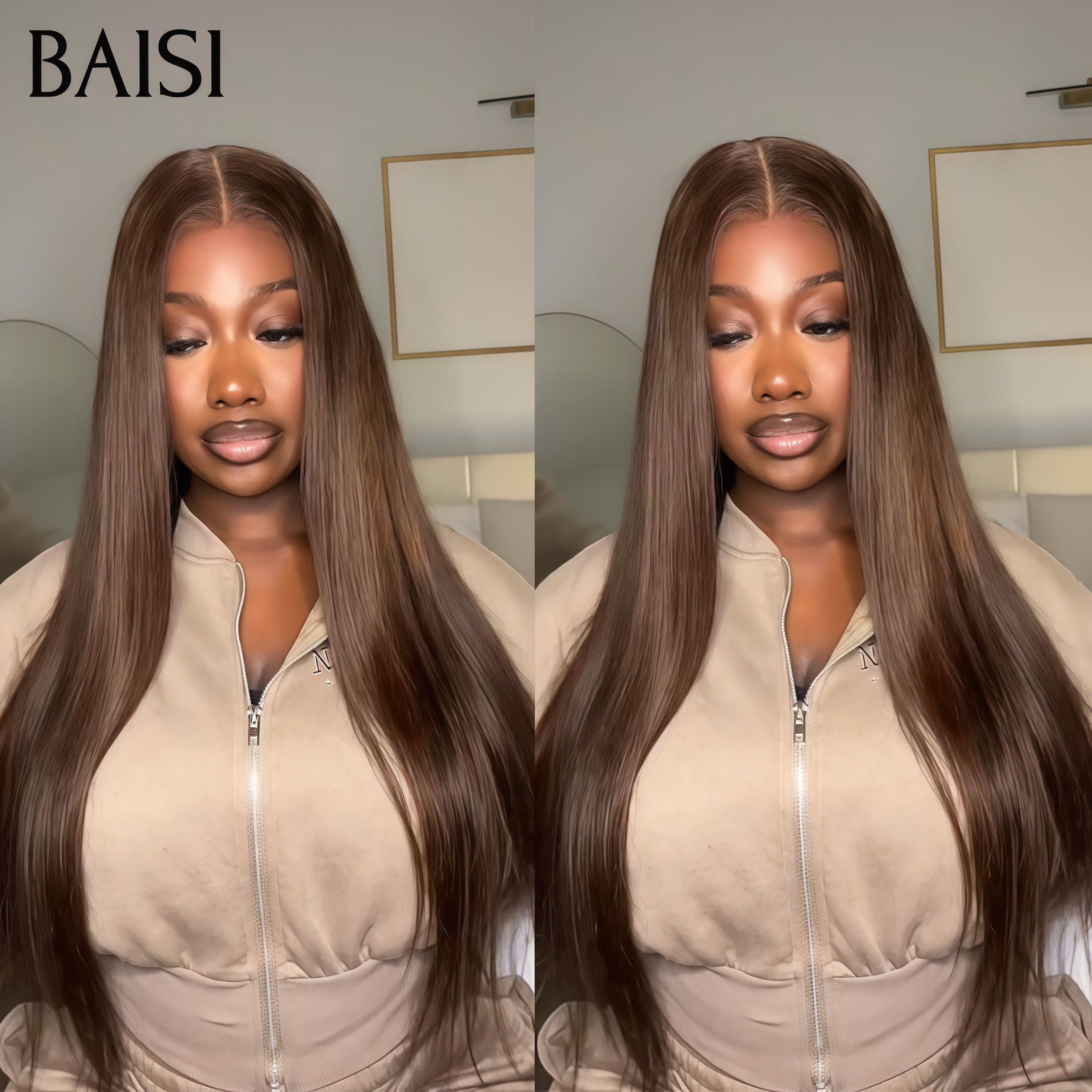 BAISI Qualitäts-kundenspezifische Farbe 1B/Blue gewellte Körper-Wellen-Perücke versandkostenfrei