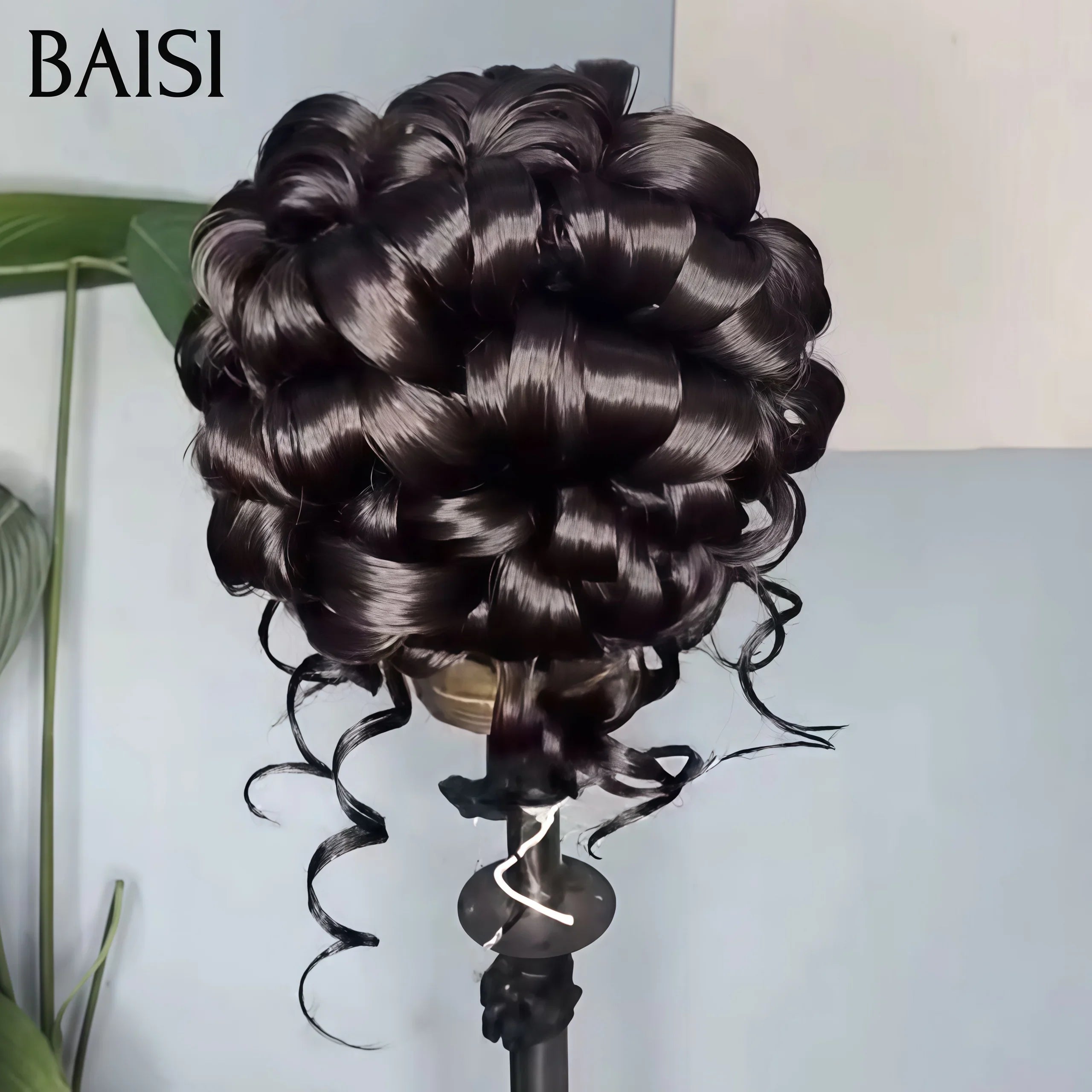 BAISI Coiffure de luxe Hilary Perruques Mariage Prête à porter chignon et personalisation comme sur la vidéo 100% identique avec lace frontale pour mariage ou événement spécial VIP100