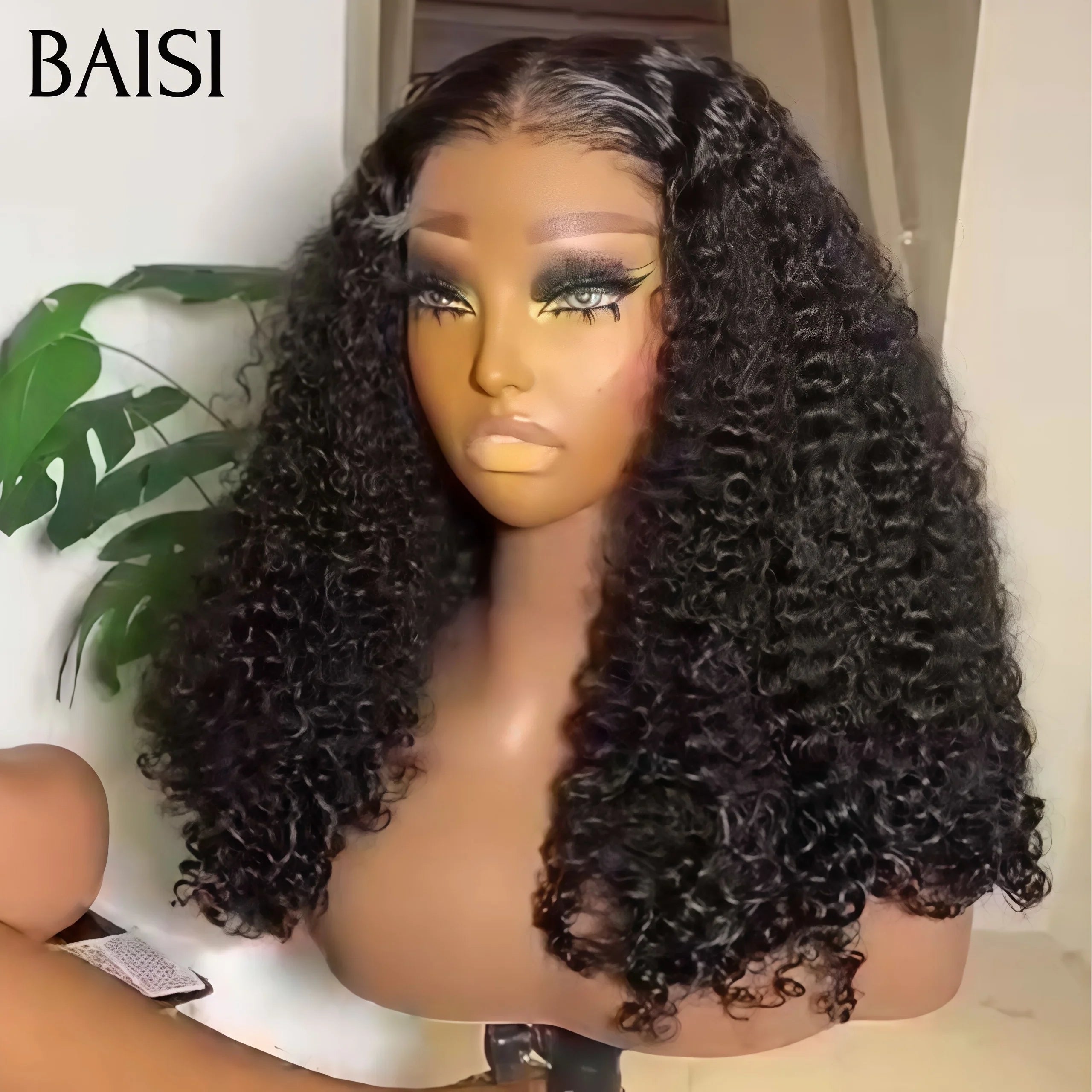 BAISI Frontale 13X4 lace perruque Curly wave 28 pouce 189€ moitié prix en 100% cheveux humains