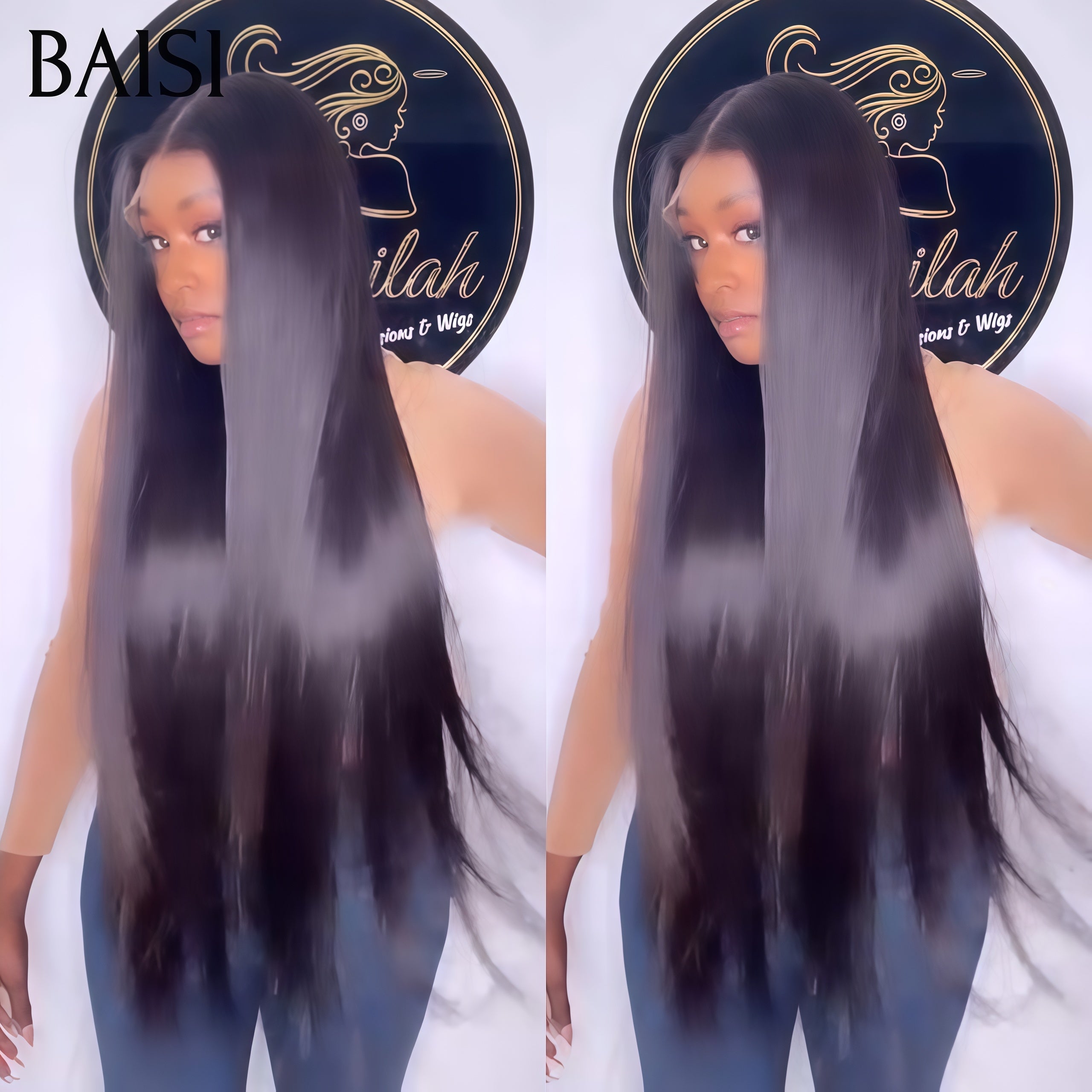 BAISI 13x4 Lace Frontal Straight Perücke In Orange Farbe MIX#613 100% Echthaar Mix 2 Perücken Erhalten Sie Niedrigen Preis (Kein Code Benötigt)