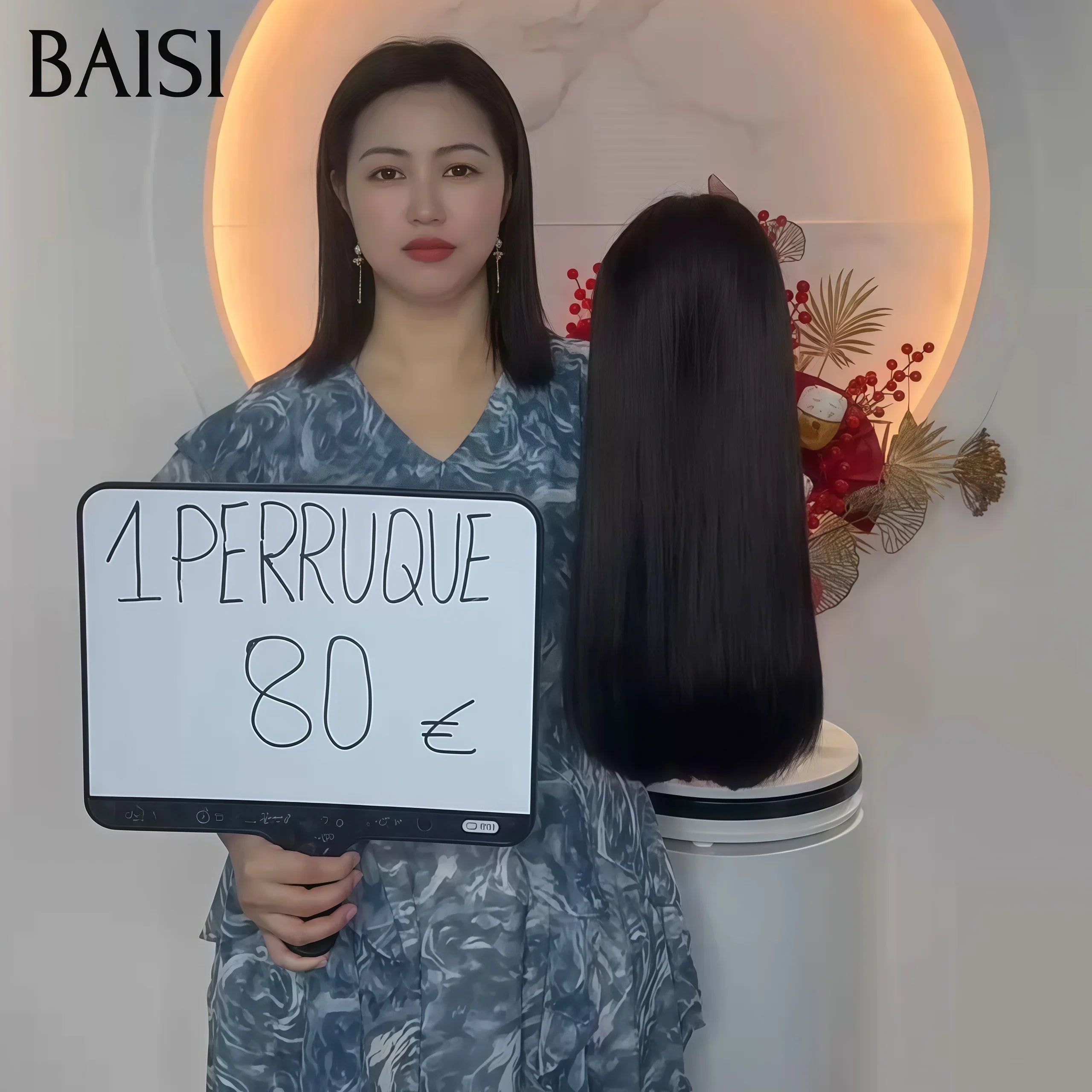 BAISI PROMOTION 13X4 lace 12 pouces lisse 80€ ou Moitié Prix 65€ Perruque lace pixie 100% Cheveux Humains MP50