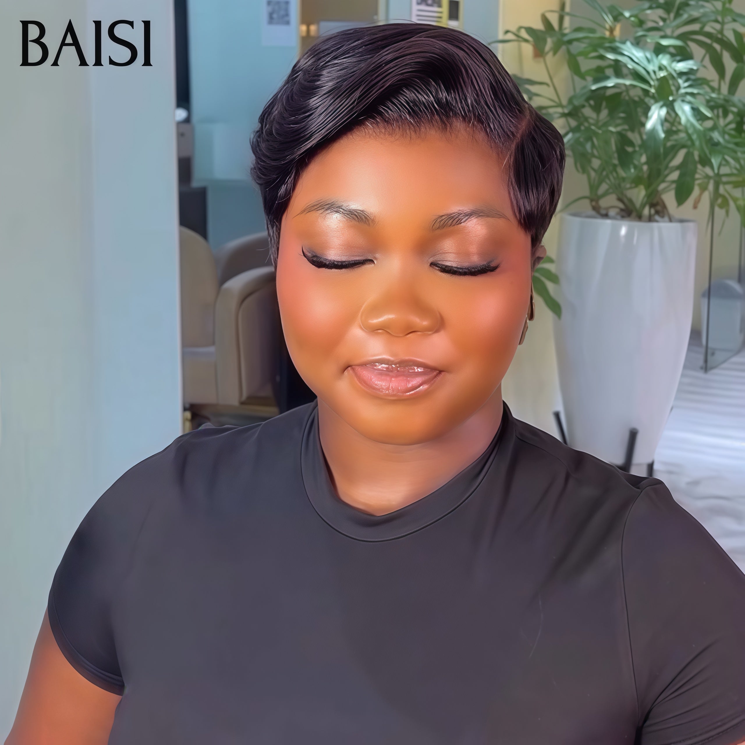 BAISI Set di 6 parrucche convenienti 520 euro in capelli umani al 100% Modello personalizzato di buona qualità in capelli indiani brasiliani Codice promozionale: VIP100